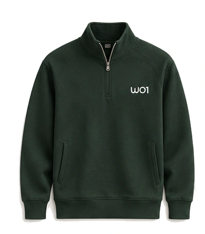 Logo Quarter-zip, Forest